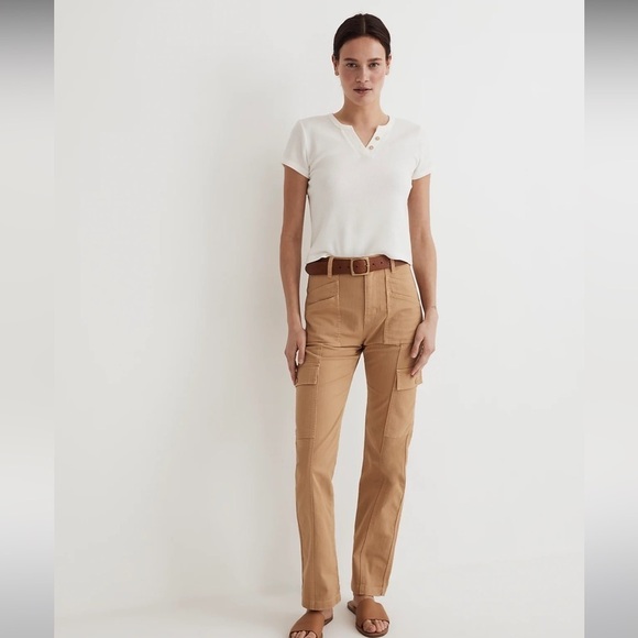 Madewell Pants - Madewell The Garment-Dyed '90s Straight Cargo Pant size 23 new